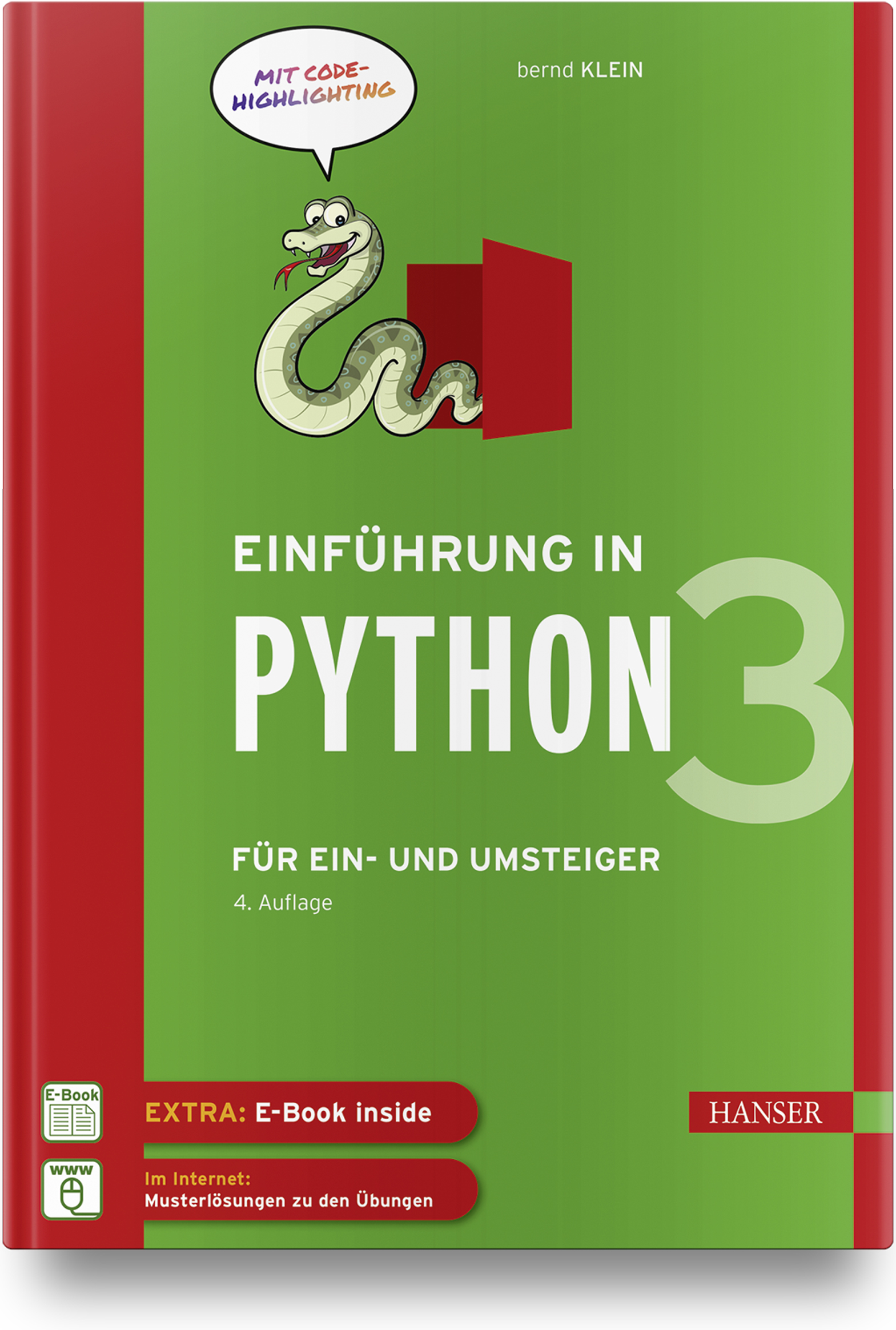 Couverture originale de Einführung in Python 3